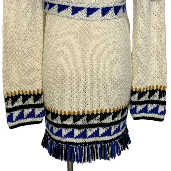 Mother The Fringe Cardigan Sweater XS The Tassel Is Worth The Hassle Tie Belt - Picture 10 of 12